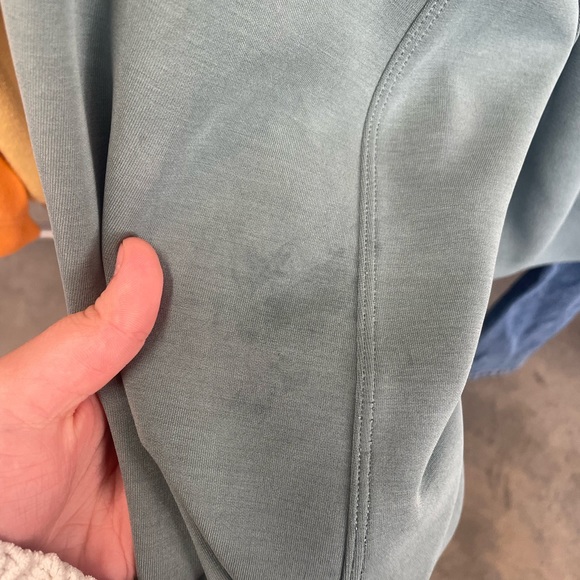 Lululemon Perfectly Oversized Cropped Crew *Softstreme* in Tidewater Teal - Picture 8 of 8
